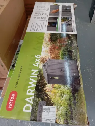 Caseta Jardín KETER Darwin 4x6 Gris