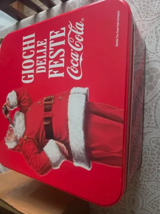 Coca-Cola Giochi delle Feste Set Dama Tombola Memo