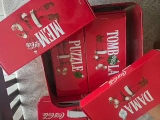 Coca-Cola Giochi delle Feste Set Dama Tombola Memo