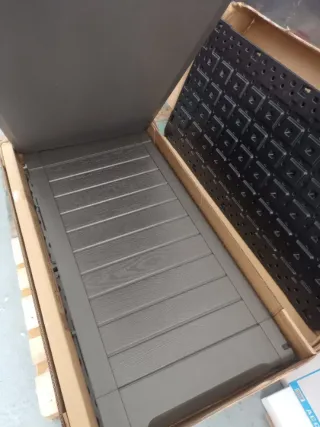 Baúl de jardín exterior gris LIFETIME