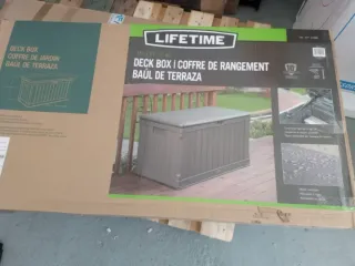 Baúl de jardín exterior gris LIFETIME