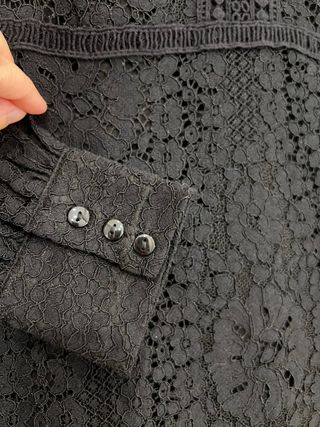 Abito pizzo nero Mango tg S