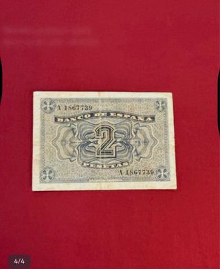 Dos biletes españoles,los dos de las fotos