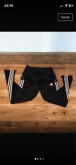 Pantalón Adidas Chándal Negro