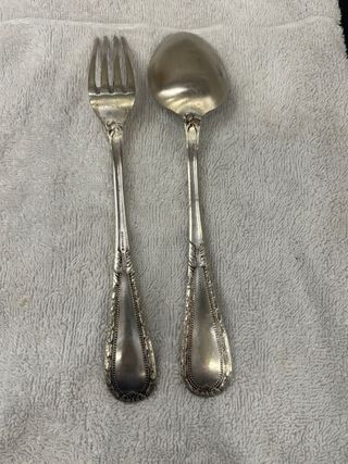 Lote cubiertos antiguos.