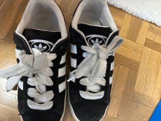 Zapatillas Adidas Campus Negras y Blancas