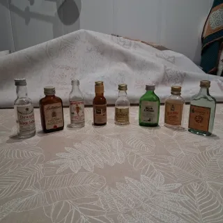 Collezione di mini bottiglie di bevande