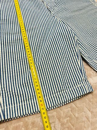 Bermuda Rayas Azul y Blanco