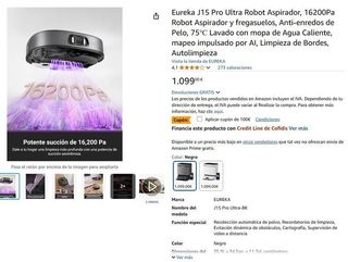Eureka J15 Pro Ultra Aspirador y Fregasuelos