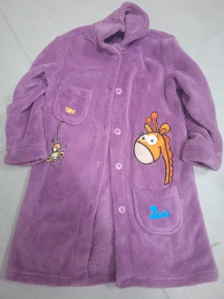 Accappatoio in pile per bambini con disegni