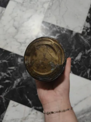 Bottiglie in ottone Set due bottiglie da guerra