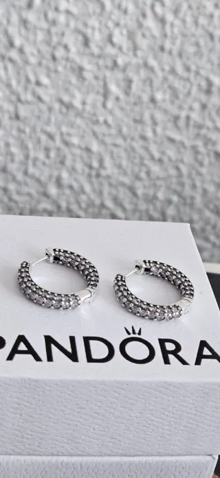 Pendientes Pandora Plata Circonitas
