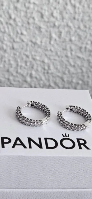 Pendientes Pandora Plata Circonitas