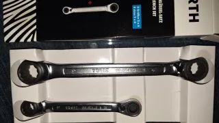 Juego llaves carraca doble Wurth Zebra 8-19mm