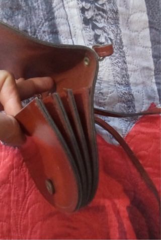 Mini borsa tracolla donna vintage marrone