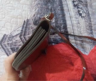 Mini borsa tracolla donna vintage marrone