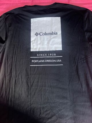 Camiseta Columbia Negra Talla M