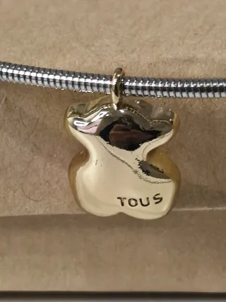 Collar Tous Oso Dorado y Plateado