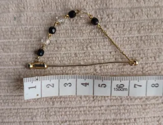 Alfiler Vintage Cadena Cuentas facetadas Años 50s