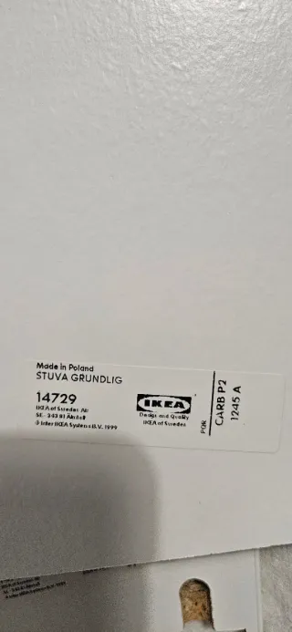 Mueble de pared azul y blanco