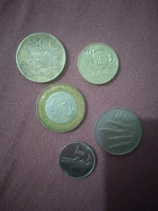 Lote de 5 monedas coleccionables