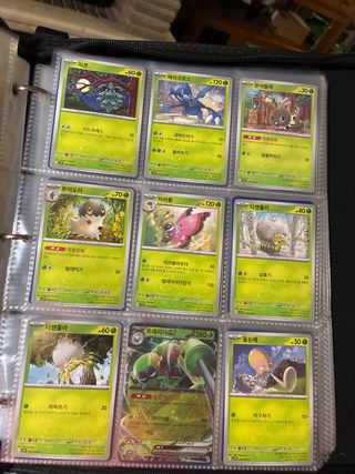 Colección cartas Pokémon coreanas Violet Ex