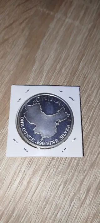 Moneda Plata 1oz Dragón 1988