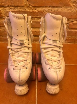 Patines de artístico blancos talla 220 (33)  Edea