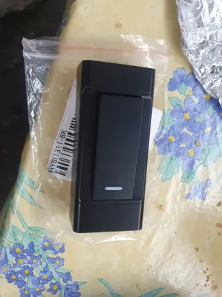 Interruptor 2 vías superficie negro