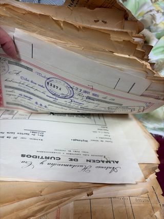 Facturas antiguas zapatero vintage