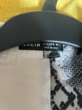 Camicia bicolor fantasia pitone tg S