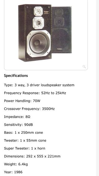 Altavoces Technics SB-3650