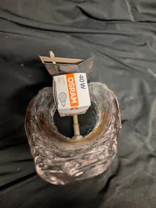 Coppia di Applique Vintage in Cristallo Murano Dorato