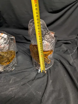 Coppia di Applique Vintage in Cristallo Murano Dorato