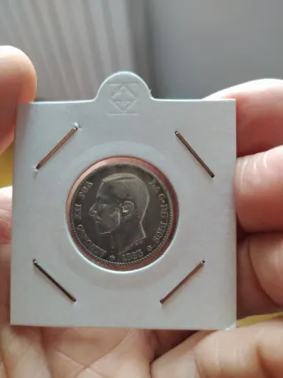 Peseta Alfonso XII 1883