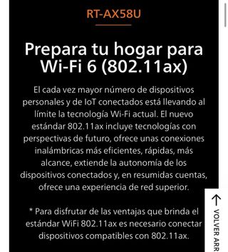 Router ASUS RT-AX58U WiFi 6 AX3000 Doble Banda
