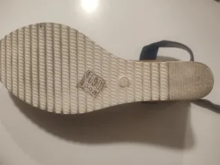 Sandalias cuña azul marino talla 39