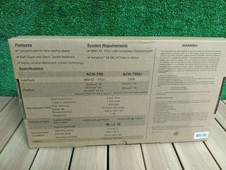 Teclado Mustek Tpv Ack-700u Usb Negro Ack-700un