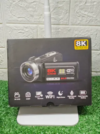 Videocámara 8K 64MP Zoom 18X WiFi Visión Nocturna