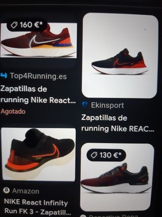 Zapatillas Nike Running React Infinity Hombre