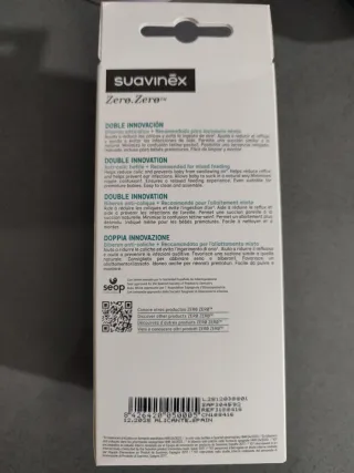 Biberón Suavinex Zero.Zero 270ml +3m NUEVO