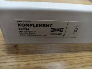 Colgadores Komplement Ikea (2 unidades)