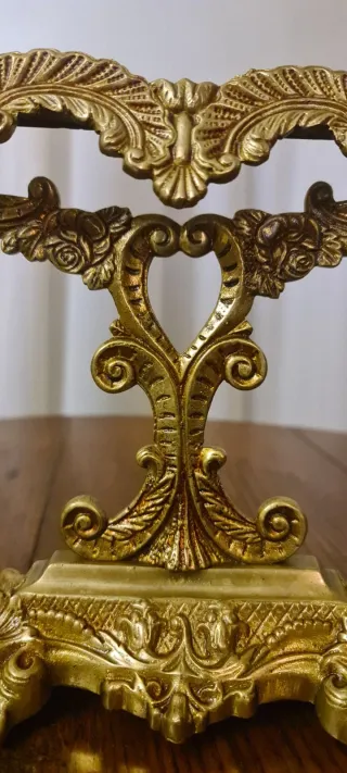 Specchio da toeletta antico dorato