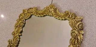 Specchio da toeletta antico dorato