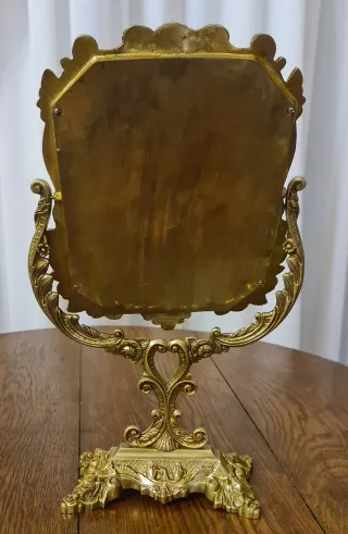 Specchio da toeletta antico dorato
