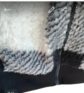 Chaqueta Shein cuadros blanco y negro