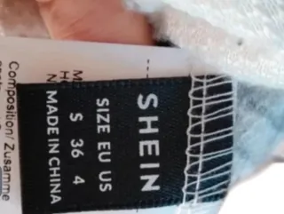 Chaqueta Shein cuadros blanco y negro