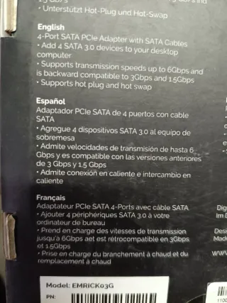 CONTROLADORA CONCEPTRONIC PCI EXPRESS 4x Sata