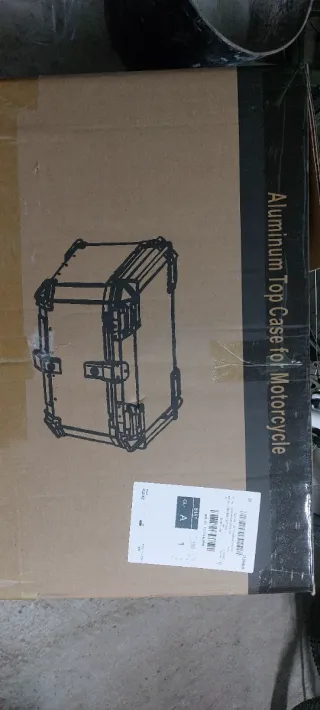 Maletín Moto Aluminio 65L Negro/Plata