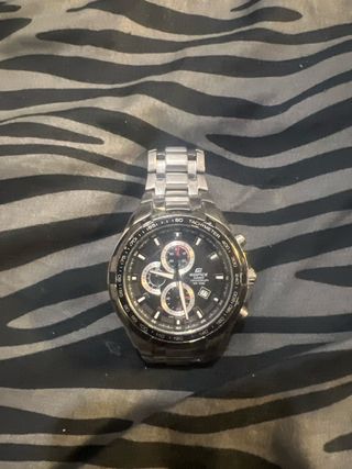Reloj Casio Edifice Cronógrafo Negro/Plata